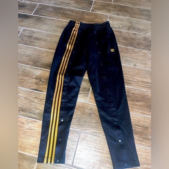 adidas Pants - Adidas X Ivy Park Joggers Gold Stripe Button Down Unisex